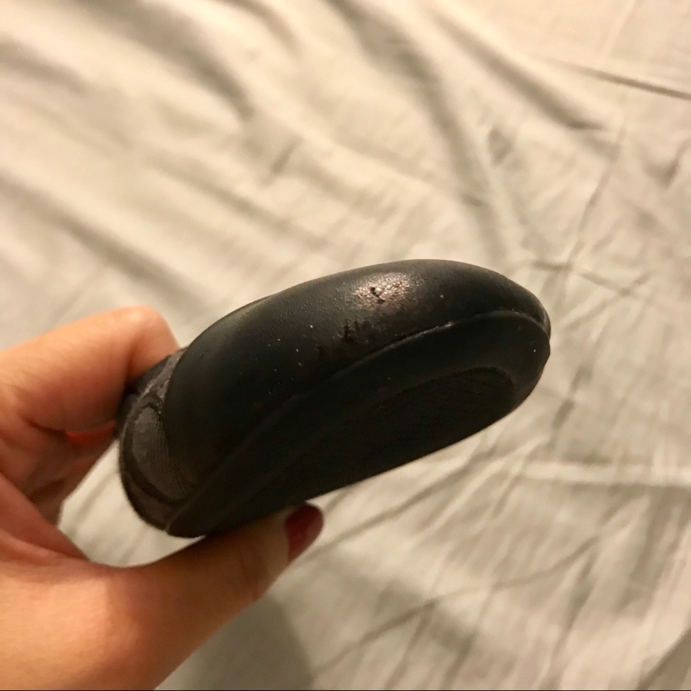 Coach Black Chelsea Leather Signature Ballet Flats - Picture 4 of 8